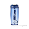 new design 300ml coffee cup with lid bpa free water bottle reusable plastic cup